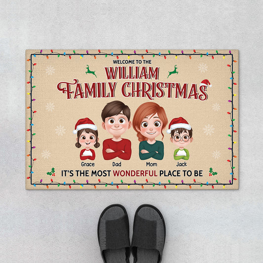 6333DUS1 personalized christmas doormat xmas gifts for the whole family_ 6333D6XCI