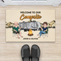 6334DUS2 metal welcome to our campsite sign_ custom camping gifts for couples 6334D6TAG