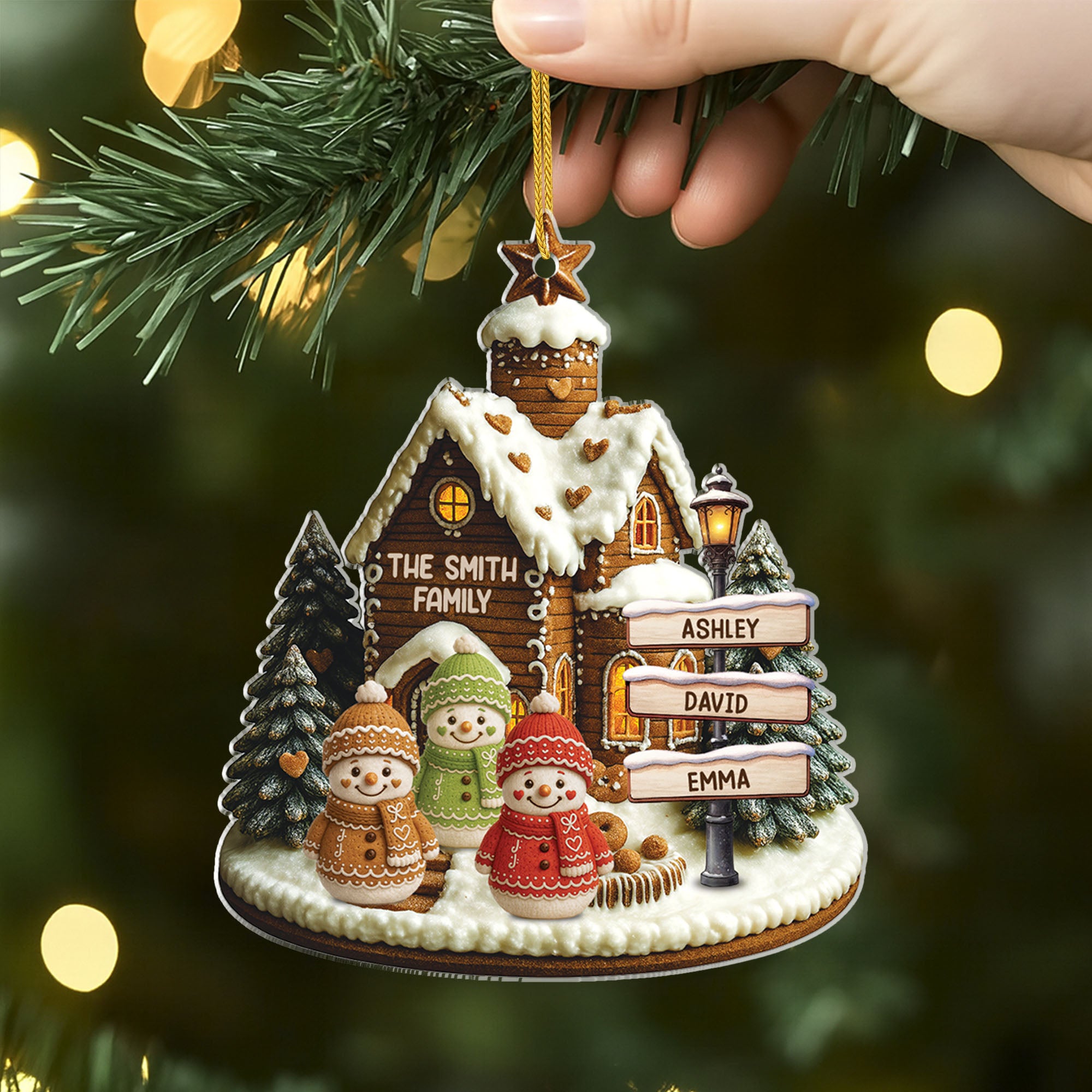 6335OUS2 acrylic snowman family ornament personalized christmas gift 6335OTV5I