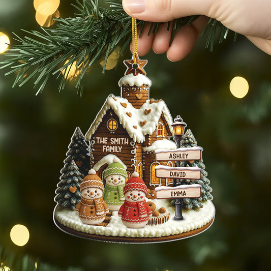 6335OUS2 acrylic snowman family ornament personalized christmas gift 6335OTV5I