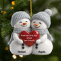 6342OUS1 3d printing effect acrylic snowman couple ornaments custom christmas gifts 6342O8PWG