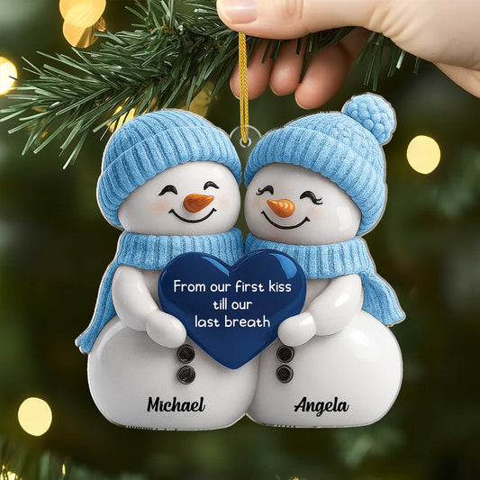 6342OUS2 3d printing effect acrylic snowman couple ornaments custom christmas gifts 6342O8PWG