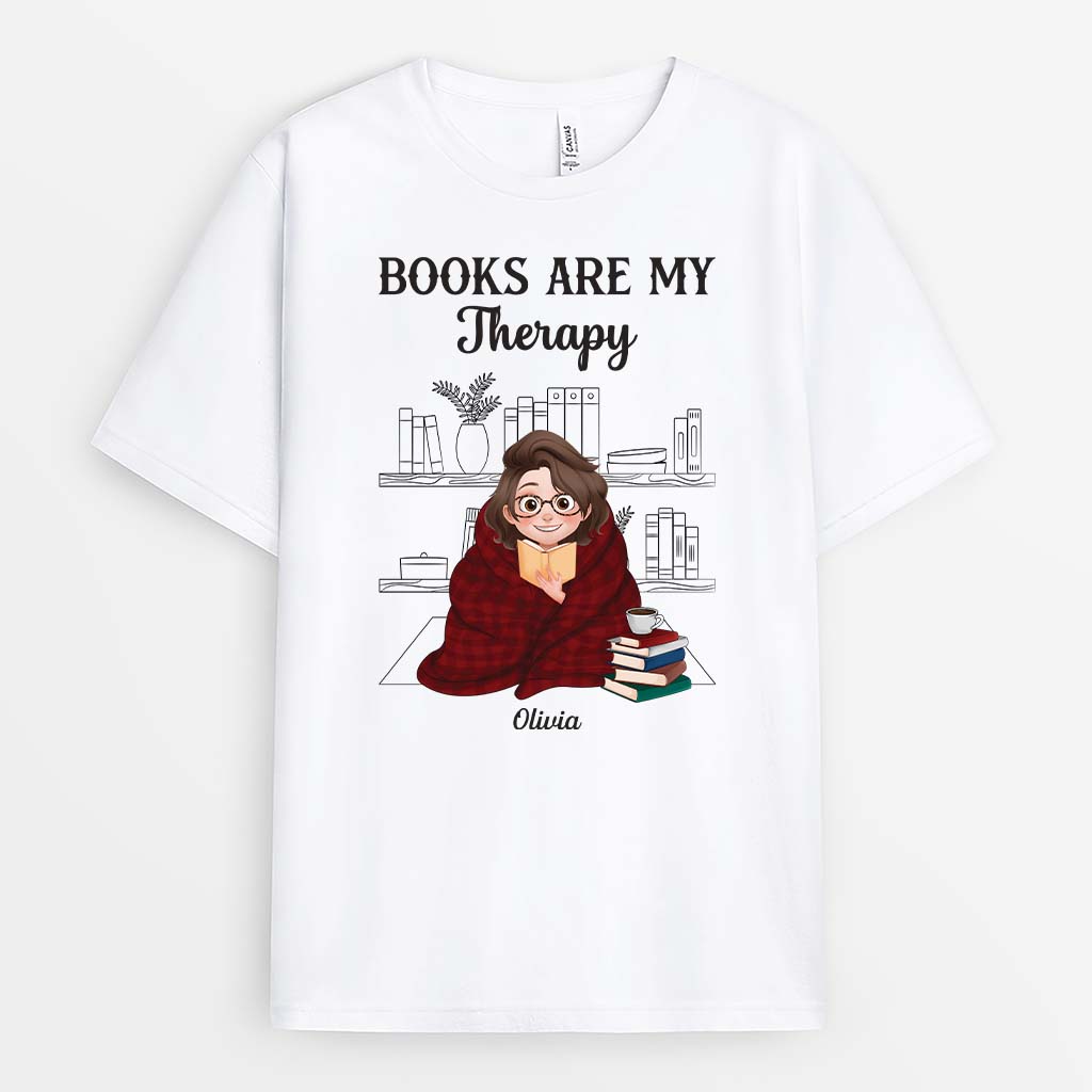 6347AUS1 books are my therapy shirt personalized gifts for book lovers 6347AKT5A_625ed5af cc5f 43ec b099 34da12fb1a20