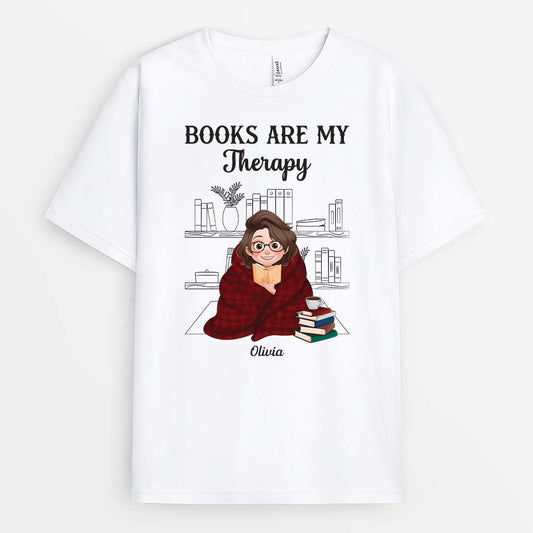 6347AUS1 books are my therapy shirt personalized gifts for book lovers 6347AKT5A_625ed5af cc5f 43ec b099 34da12fb1a20