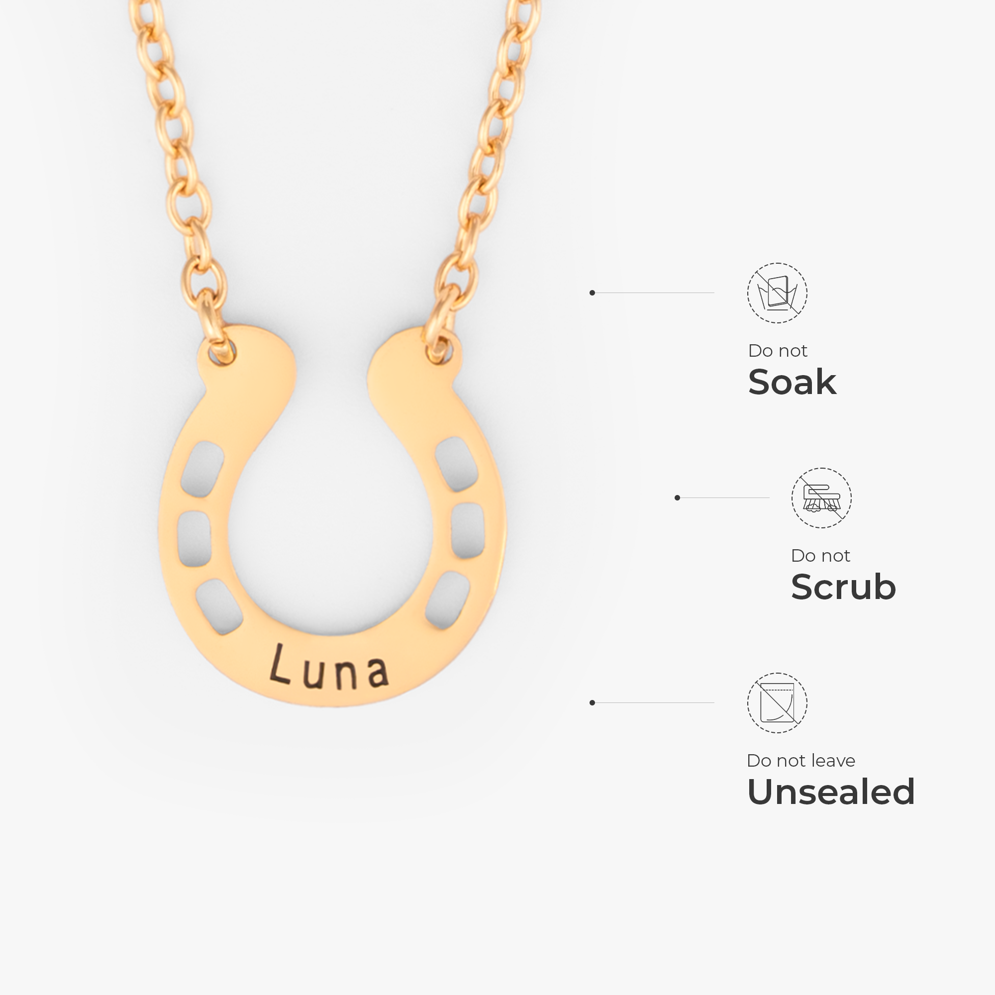 6357JUS4 personalized horseshoe pendant necklace gifts for horse lovers 6357J0I5A_605c16e7 7bb3 471b bcfd 37d02a535585