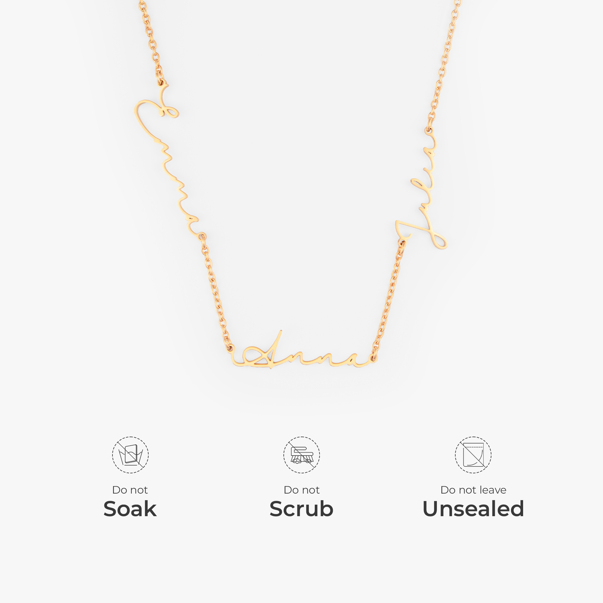 6358JUS4 personalized multiple name necklace unique gifts for him her 6358J0B5A