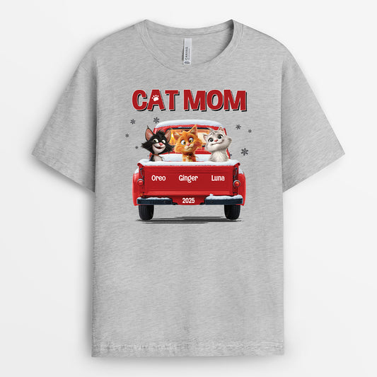 6368AUS1 personalized cat mom gifts shirts with cats on them 6368A8QAD