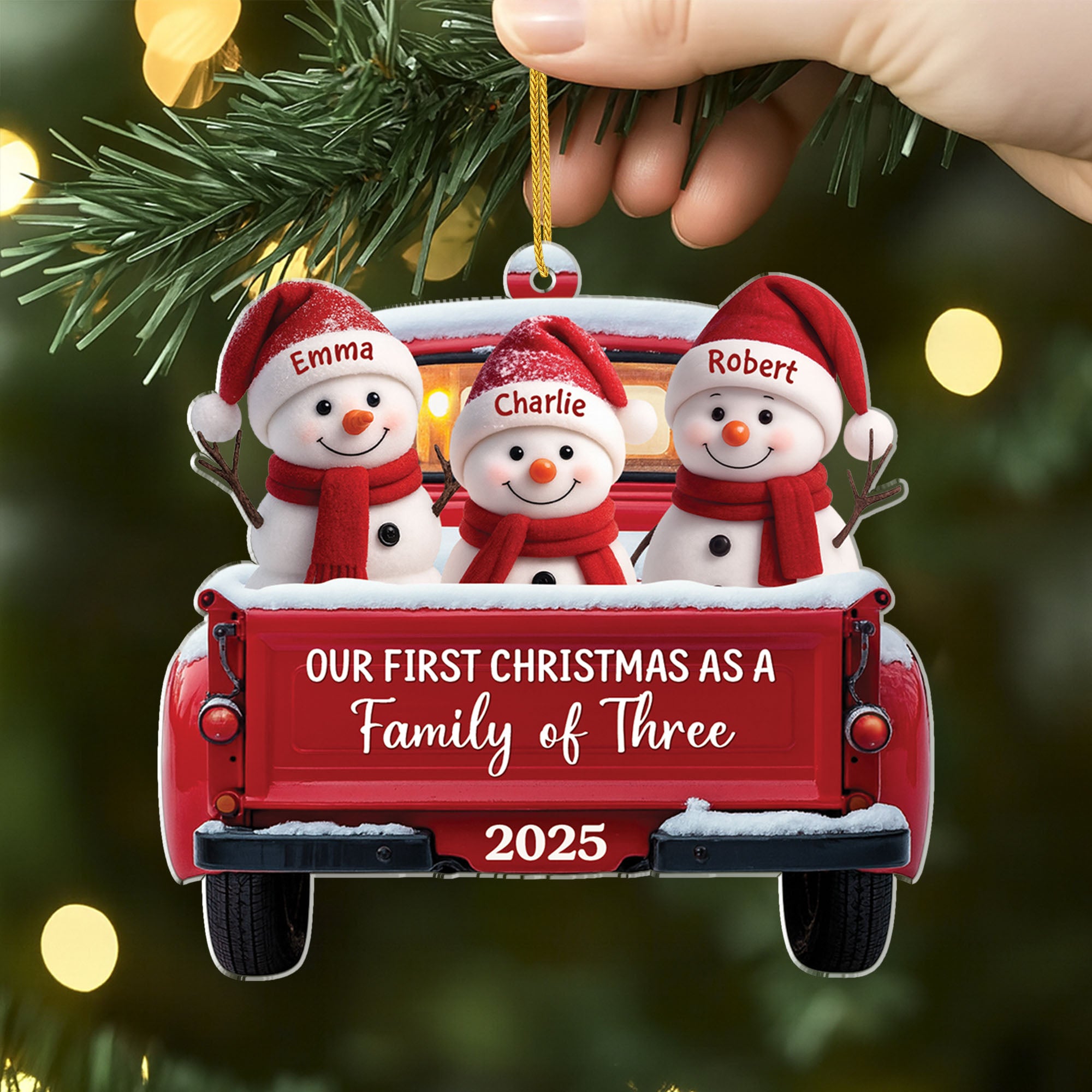 6374OUS2 custom acrylic christmas ornaments together we make a family 6374O6V5I