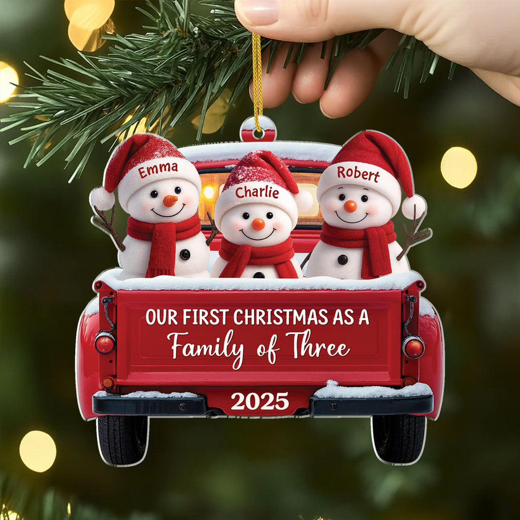 6374OUS2 custom acrylic christmas ornaments together we make a family 6374O6V5I