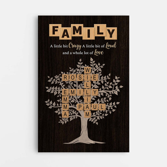 6375CUS1 personalized family tree gifts crossword canvas wall art 6375C6L5I_e83889e2 7adf 4b4c a938 1de65b0a43f2