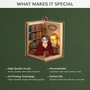 6377OUS4 acrylic book lover christmas ornament personal gifts for him her 6377O6T5A