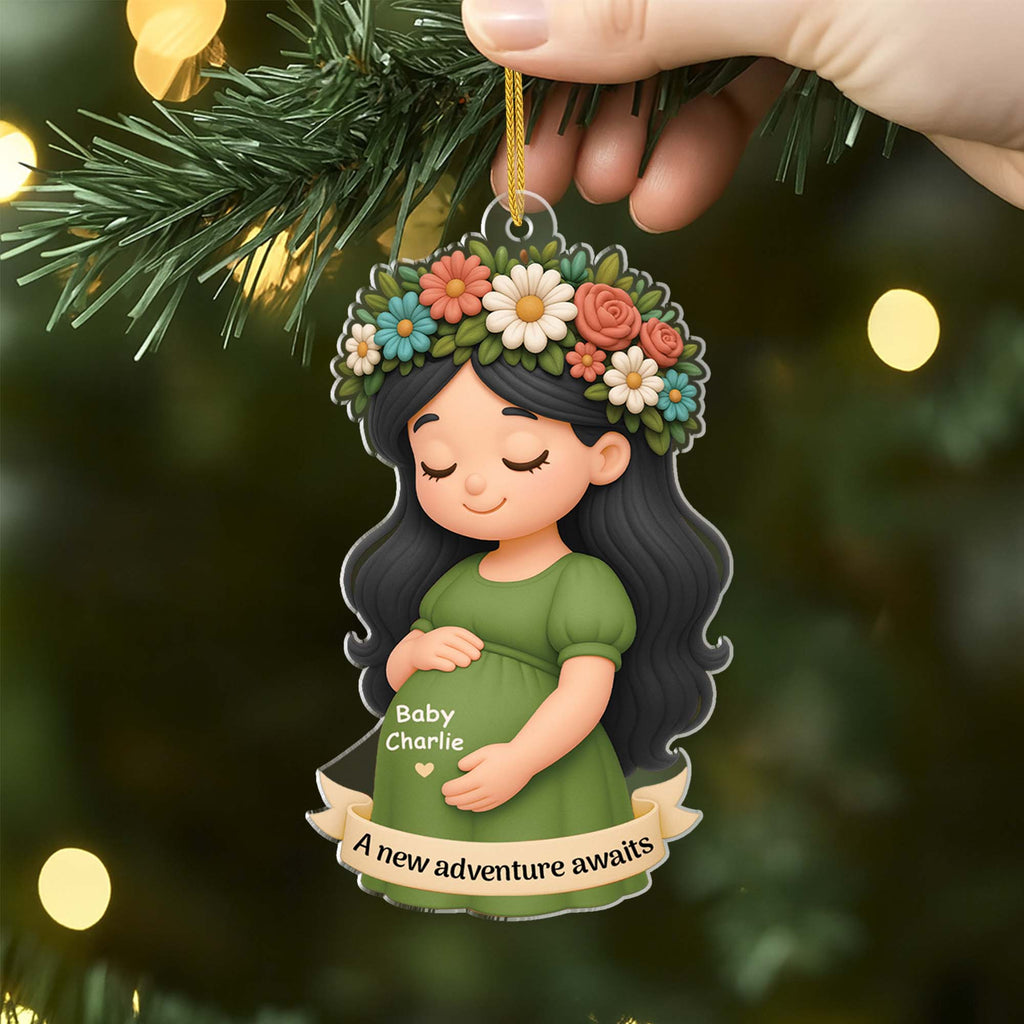 6380OUS2 3d printing effect custom acrylic xmas ornaments mom to be gifts 6380O8PAA