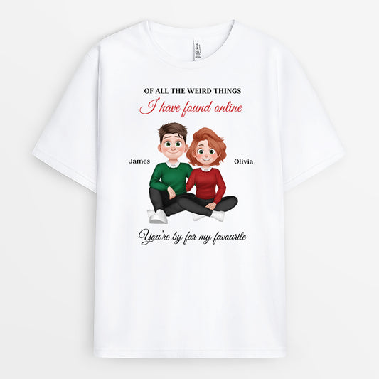 6381AUS1 youre my favorite shirts personalized gifts for couples 6381AKLNG_1