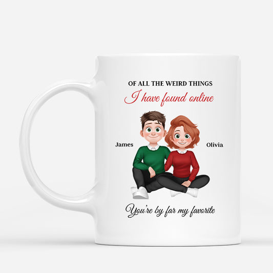 6381MUS1 personalized couple mugs gifts for couples you are by far my favorite 6381MKL5G