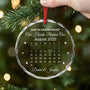 6387OUS2 glass christmas ornaments personalized calendar gifts for couples 6387O8VNG