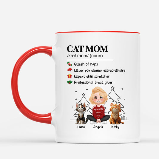 6389MUS2 personalized cat mom mug christmas gifts for cat moms 6389MTQMD