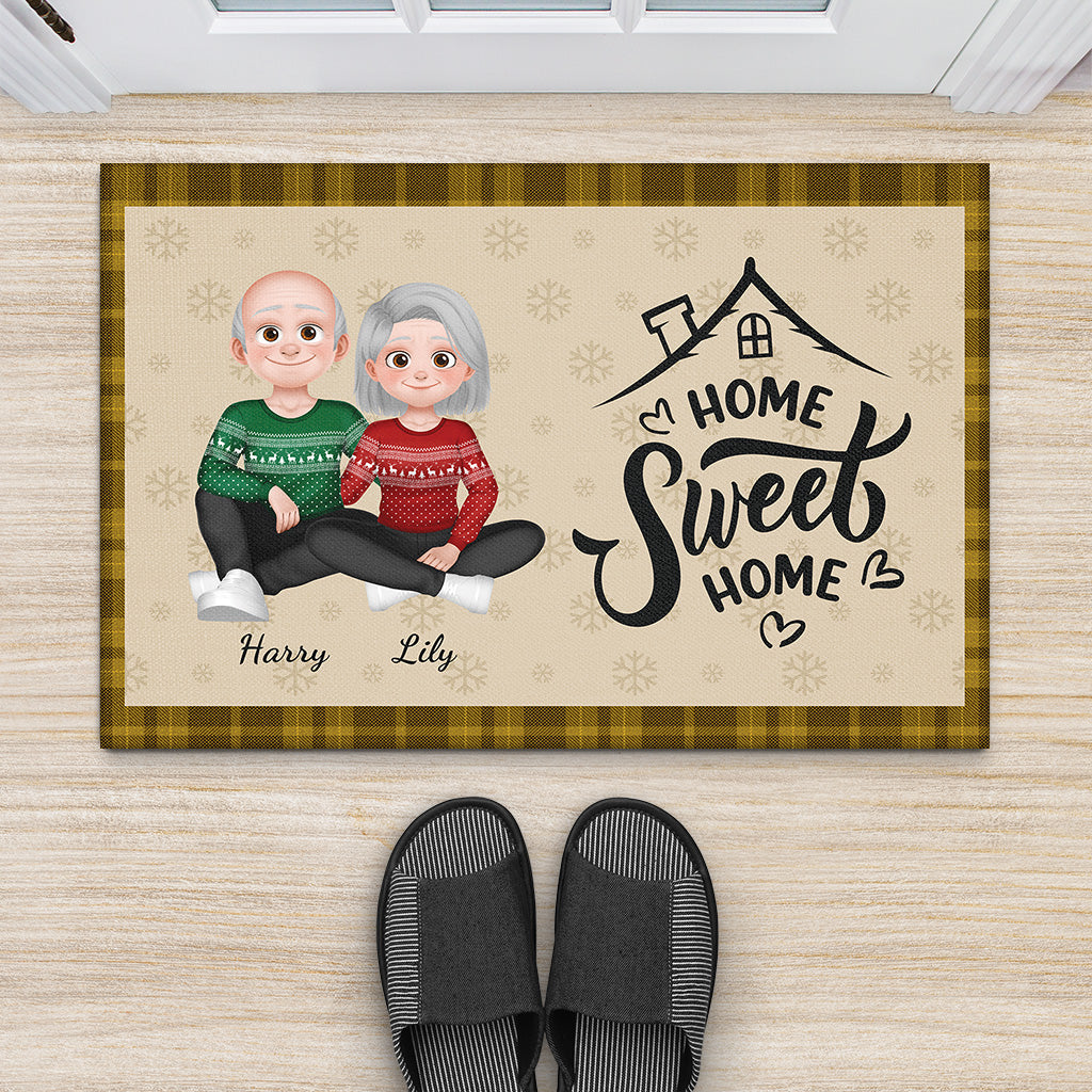 6392DUS2 home sweet home doormat custom christmas gifts for couples 6392DKQ5G
