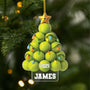 6394OUS1 3d printing effect acrylic tennis ornaments custom christmas gifts 6394OKTTB