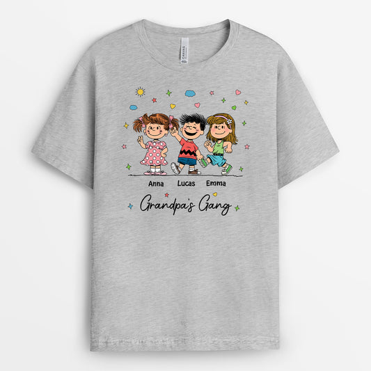 6395AUS2 personalized shirts with cartoon grandkids gifts for grandparents 6395ATYCA