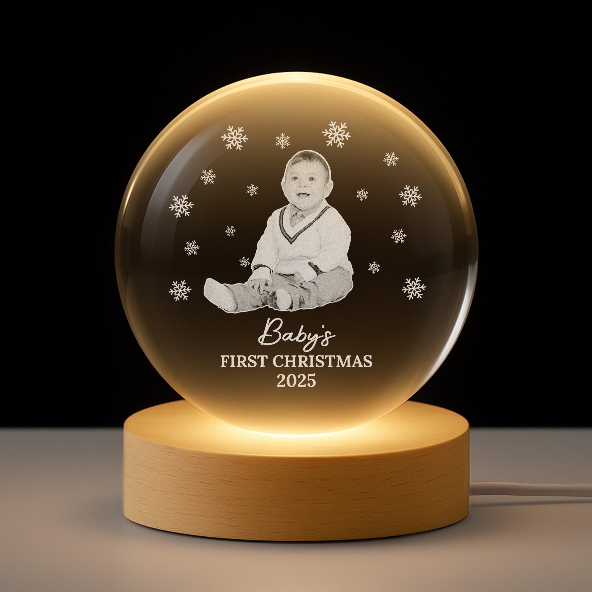 6398LUS1 photo crystal ball lamp custom babys first christmas gifts 6398L3L5K_2