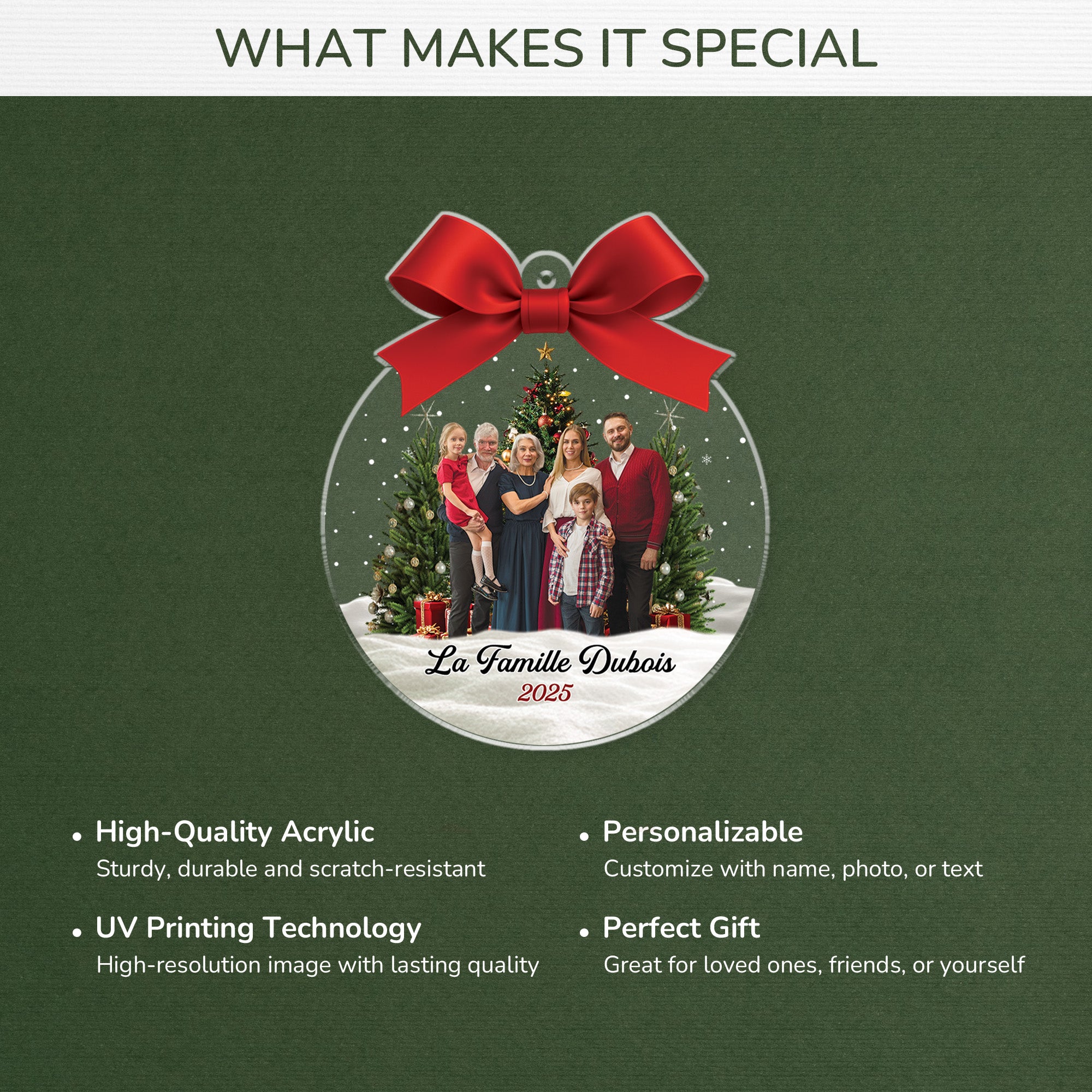 6400OUS4 3d printing effect custom acrylic photo ornaments family christmas gifts 6400O3QQI_5b3e7501 3685 4f65 b064 5e997e733c3c