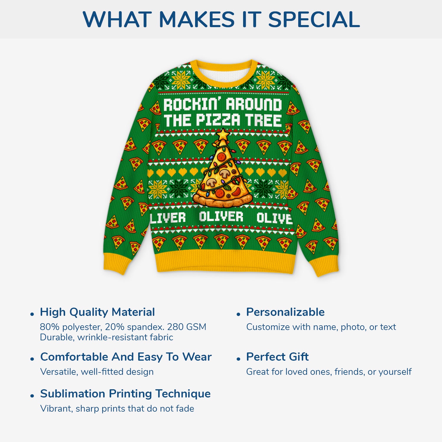 6402WUS5 custom ugly christmas sweater funny gifts for pizza lovers 6402WTVMA