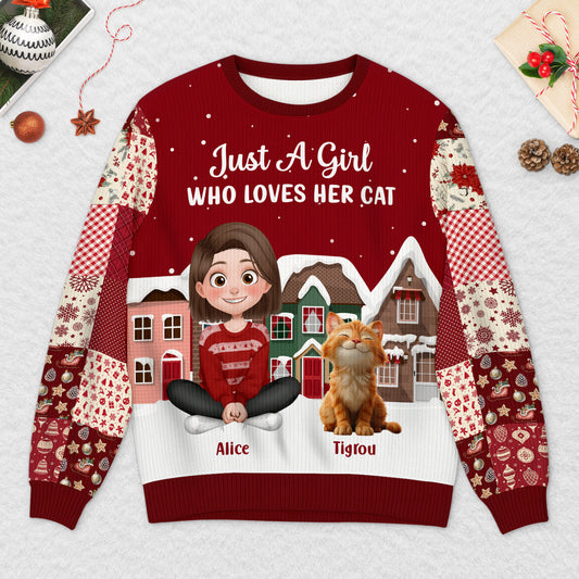 6405WUS2 personalized ugly christmas sweater xmas gifts of cat lovers 6405WTVZD