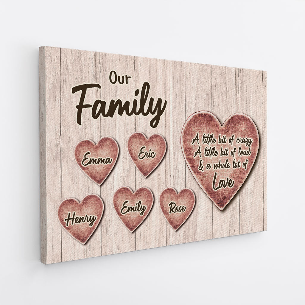 6413CUS2 personalized family gift_ family a little bit of crazy canvas 6413C_7a8b8f99 0133 4c33 a971 c52cfd4fd4c1