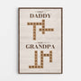 6416CUS1 first dad now grandpa canvas personalized crossword gifts 6416C6VNB_1