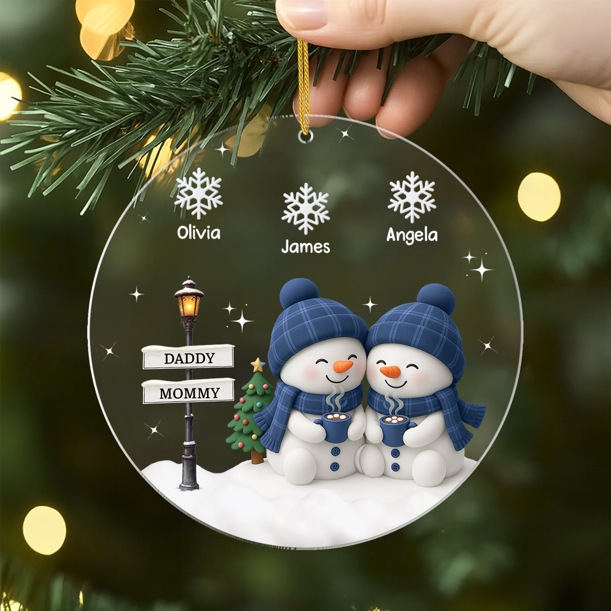 6421OUS2 3d printing effect acrylic family ornaments custom gifts for parents grandparents 6421O6VNI