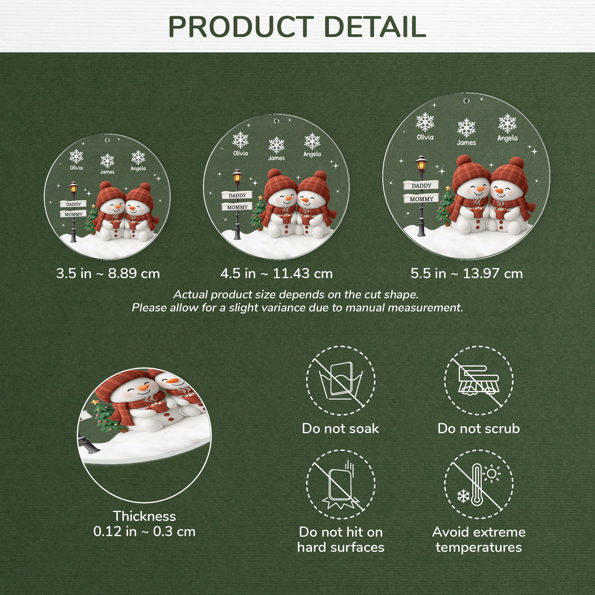 6421OUS3 3d printing effect acrylic family ornaments custom gifts for parents grandparents 6421O6VNI