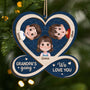 6423OUS1 personalized 2 layered wooden ornament gifts for grandma grandpa 6423O6KMB