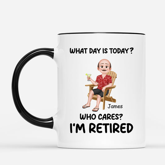 6428MUS2 happy retirement mug with calendar design custom retirement gifts 6428M3TNA