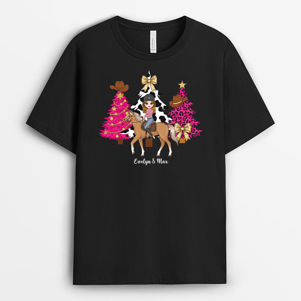 6431AUS1 horse riding shirt personalized horse gifts for women 6431A3MAU
