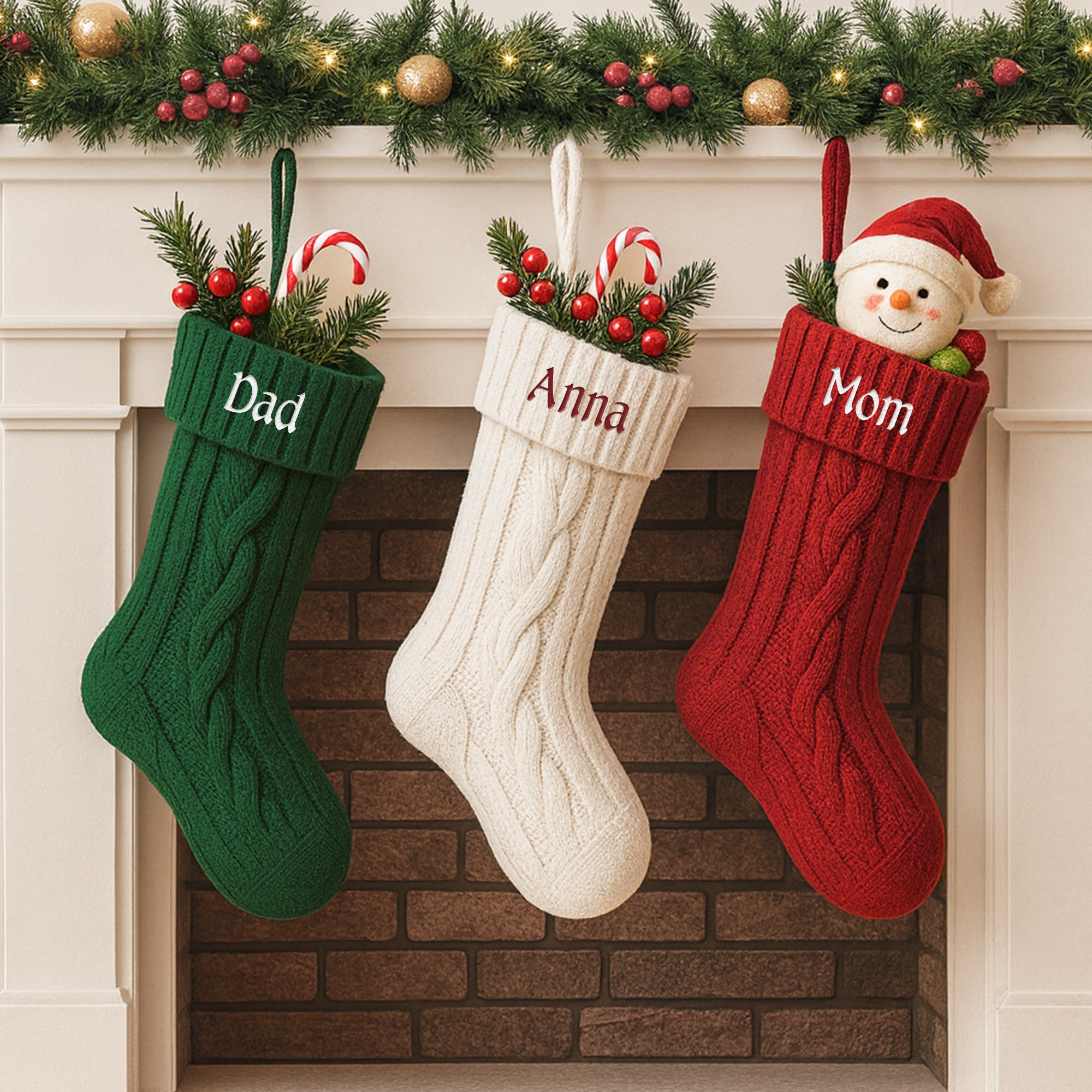 6436JUS2 personalized christmas stockings with names gifts for family 6436J0B5K