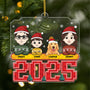 6438OUS1 acrylic family ornament with dog cat custom christmas gifts 6438OTYZI