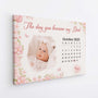 6443CUS2 the day you became my mom canvas with photo personalized baby gifts 6443CKPZA