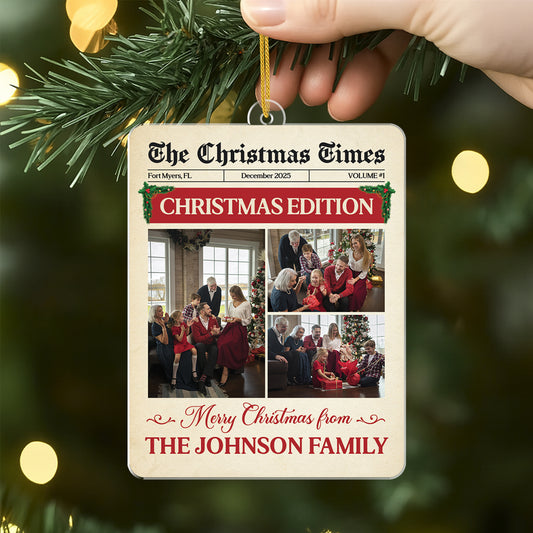 6450OUS2 acrylic photo ornaments custom family gifts the christmas times 6450OTVNI