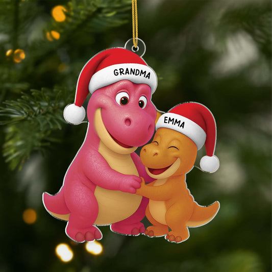 6453OUS1 3d printing effect personalized dinosaur christmas ornaments acrylic grandparent gifts 6453O8V5A