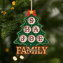6457OUS1 custom 1 layered wooden christmas tree ornaments gifts for siblings family 6457O3QCI