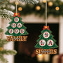 6457OUS2 custom 1 layered wooden christmas tree ornaments gifts for siblings family 6457O3QCI