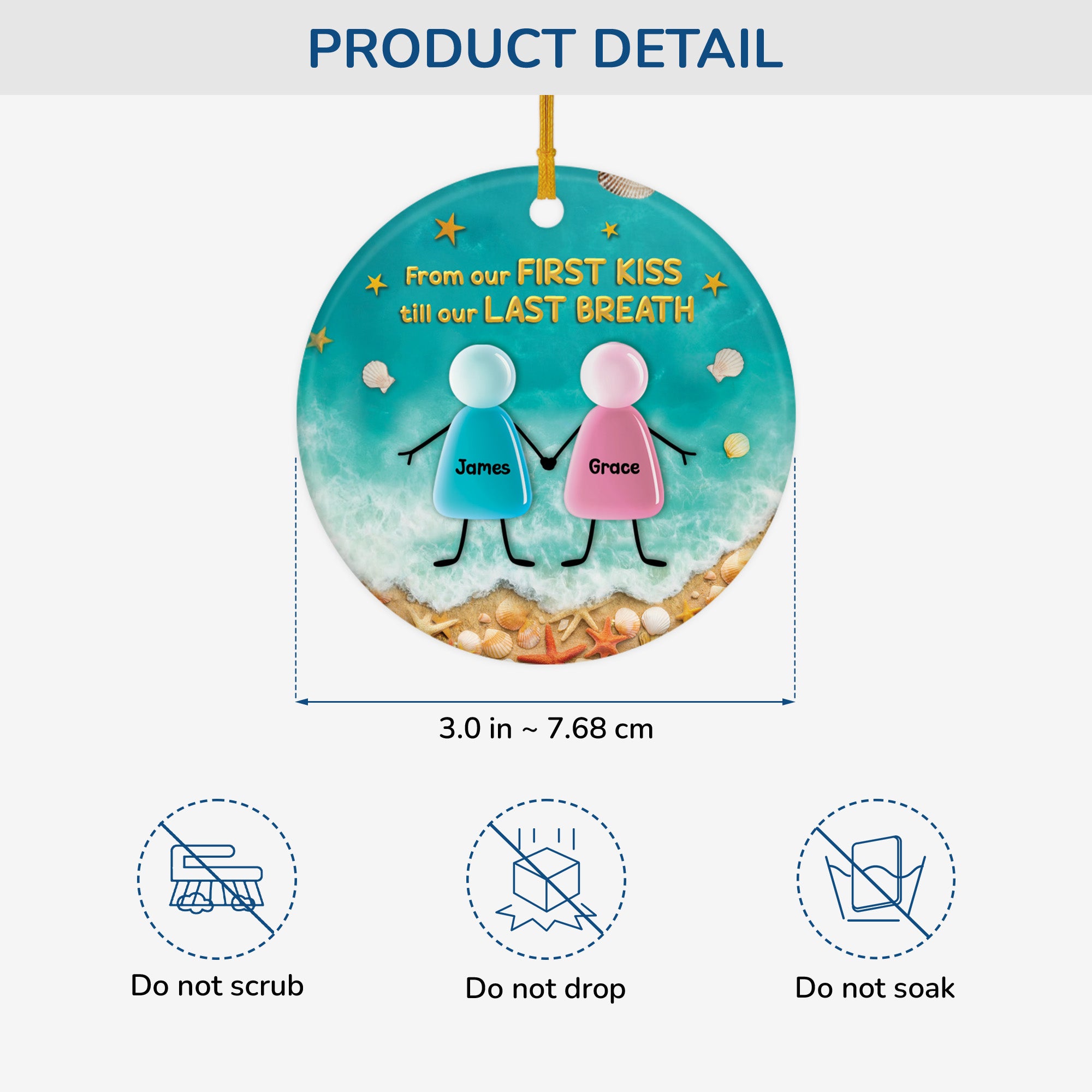 6463OUS3 ceramic sea glass ornaments_ custom christmas gifts for couples 6463OTVQG