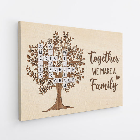 6467CUS2 personalized family crossword canvas together we make a family 6467C6L5I_d1e434c1 9864 425b bbe0 81b8e6e73c17