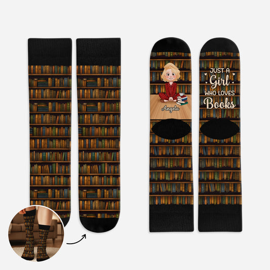 6470JUS1 personalized book themed socks_ gifts for book lovers 6470J8QMA