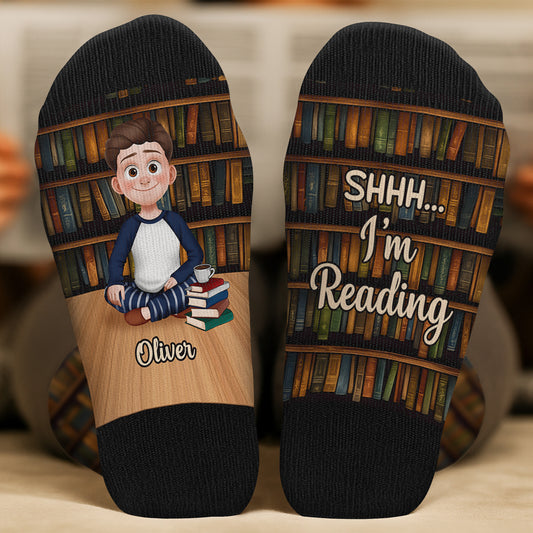 6470JUS2 personalized book themed socks_ gifts for book lovers 6470J8QMA