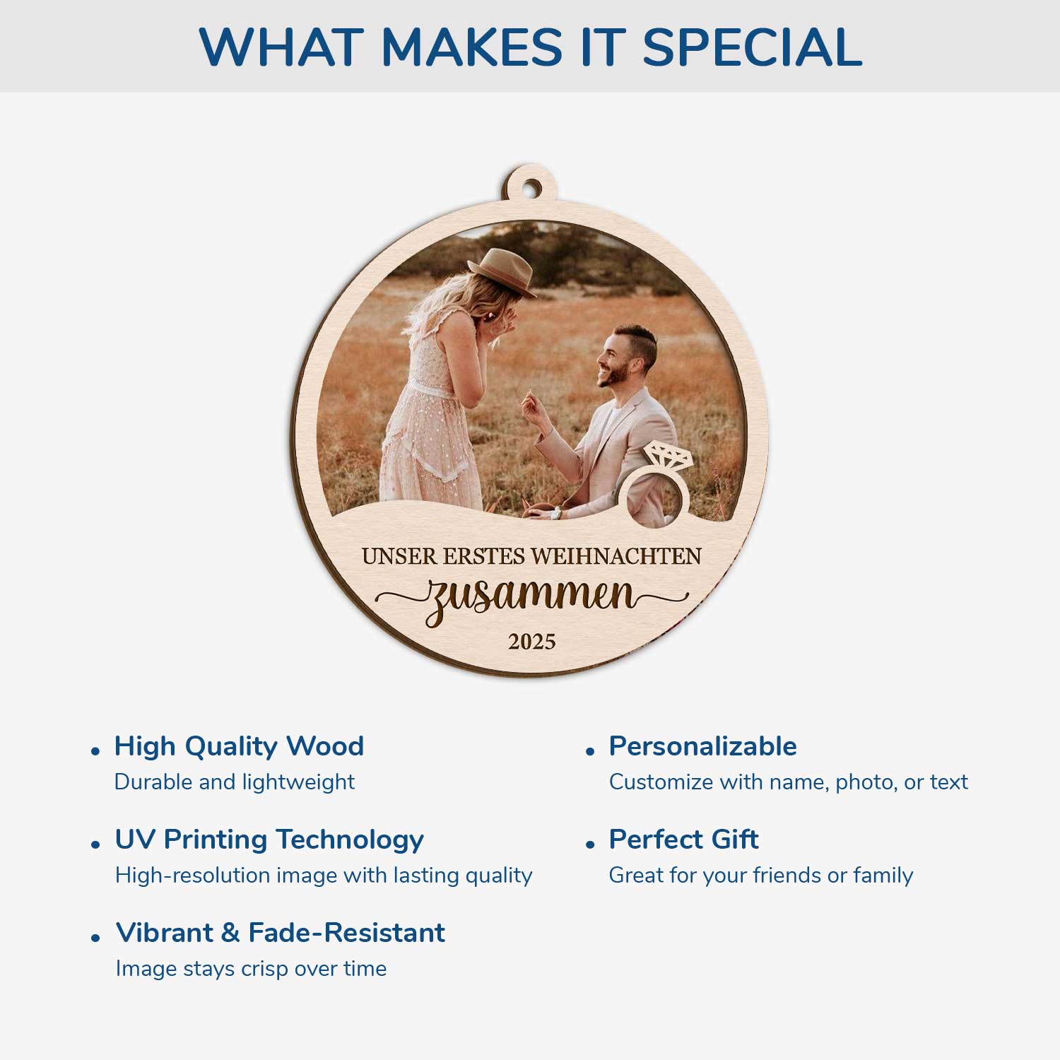 6473OUS4 first christmas engaged ornament custom 2 layered wooden photo ornament for couples 6473OTQWG_beb5981c a1e7 46f5 b170 4151110867b0