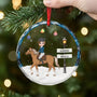 6475OUS2 glass horse christmas ornament custom horse gifts for women 6475O3V0U