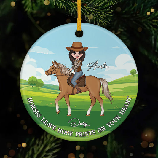 6476OUS1 ceramic horse christmas ornament custom horse gifts for women 6476O3Q0U