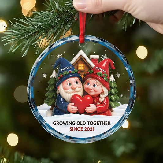 6478OUS2 glass growing old together since ornament personalized couples christmas gifts 6478O3M0G_d22ea846 3560 42ae bf22 6544537efe3c
