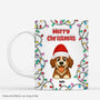 6487MUS1 3d printing effect merry christmas mug personalized dog gifts for owners 6487MKMAC